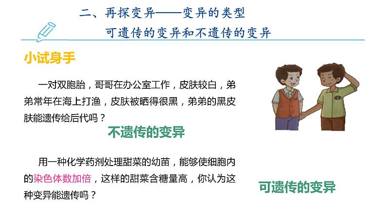 初中 初二 生物 生物的变异—教学课件第8页