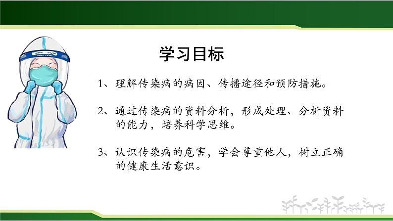 初中 初二 生物 《传染病及其预防》 教学课件第2页