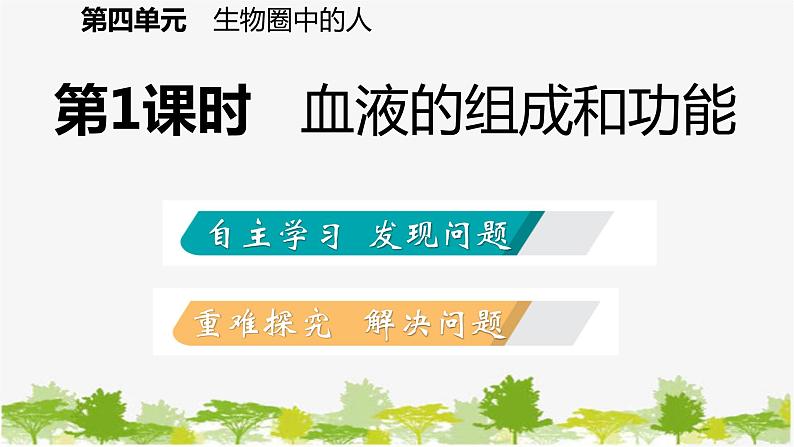 苏教版七年级生物下册 第十章 第一节 第1课时 血液的组成和功能课件第2页