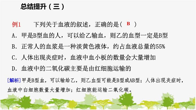 苏教版七年级生物下册 第十章 人体内的物质运输和能量供给 小结与复习课件第8页