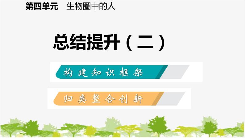 苏教版七年级生物下册 第九章 人的食物来自环境 小结与复习课件第2页