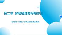 2020-2021學年第三單元 生物圈中的綠色植物第五章 綠色植物與生物圈中的碳—氧平衡第二節(jié) 綠色植物的呼吸作用獲獎習題課件ppt