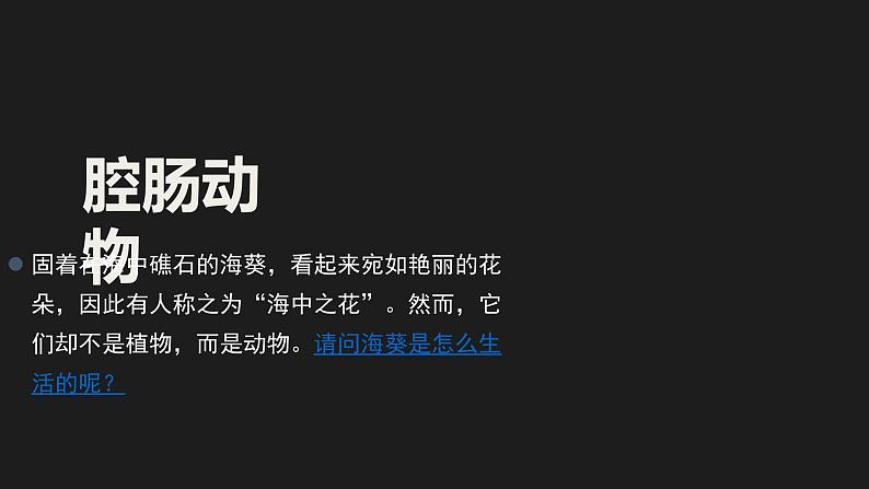 1 腔肠动物和扁形动物 课件(26张PPT)03
