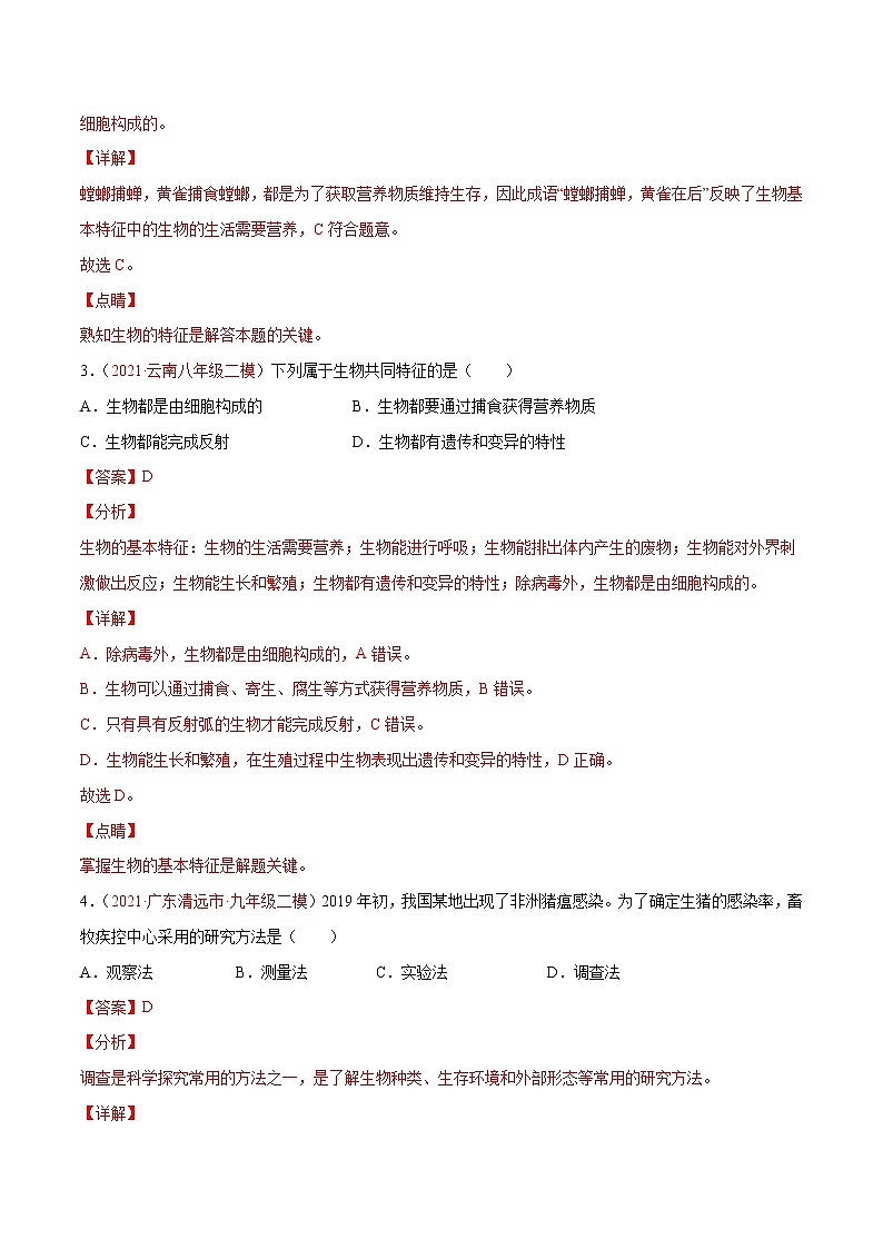 期中测试(A卷·夯实基础)(解析版)第2页