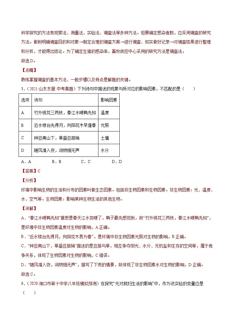 期中测试(A卷·夯实基础)(解析版)第3页
