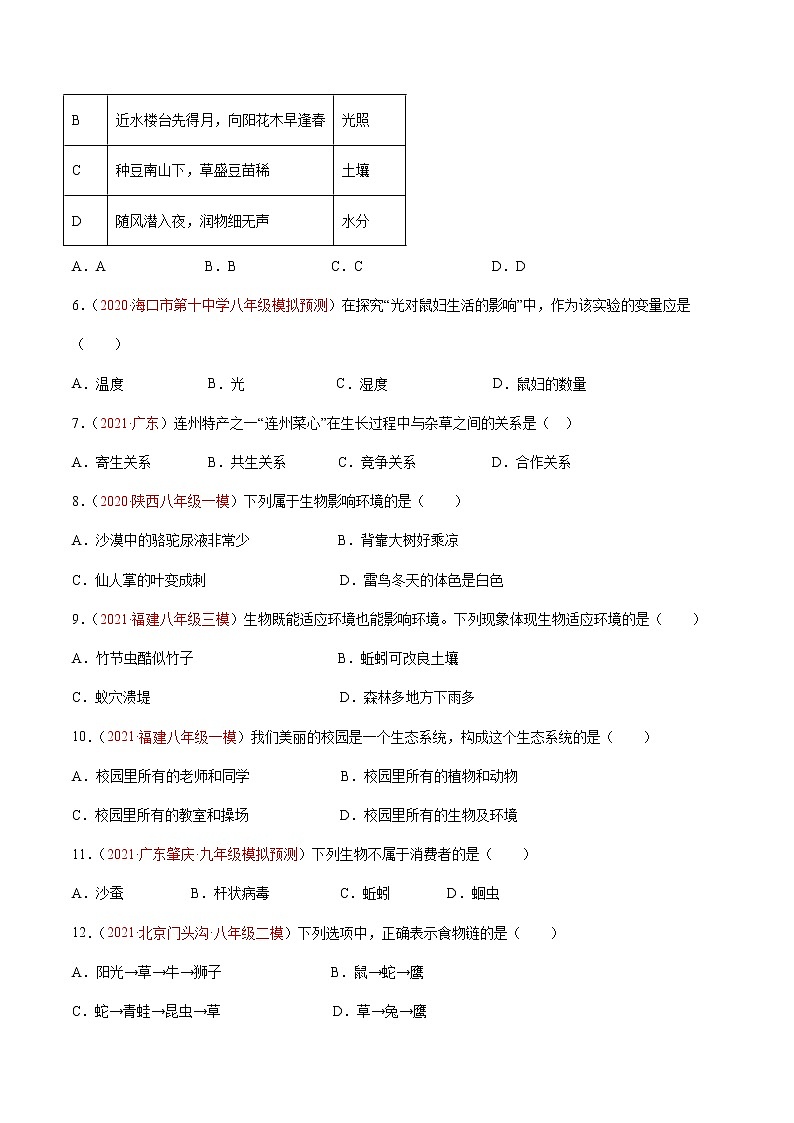 期中测试(A卷·夯实基础)(原卷版) 第2页