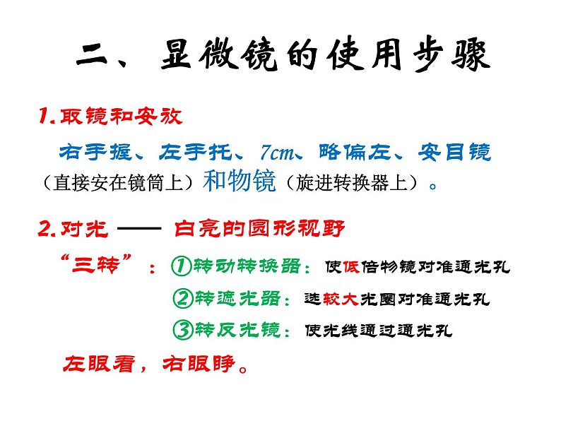 练习使用显微镜 课件+教案08