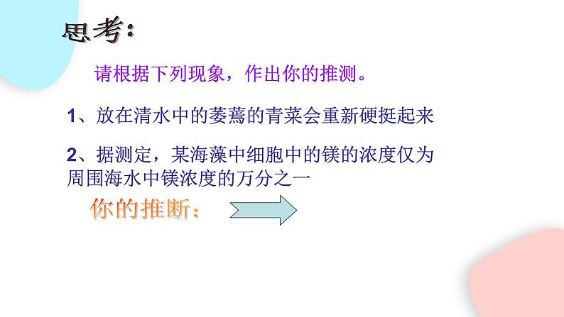 2.1.4 细胞的生活 课件 初中生物人教版七年级上册07