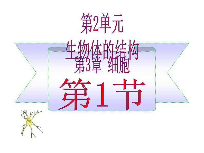 北师大版七年级上册生物 3.1 细胞的基本结构和功能 课件第1页