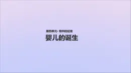 生物济南版八年级上册同步教学课件第4单元 物种的延续第3章人类的生殖和发育第1节婴儿的诞生