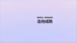 生物济南版八年级上册同步教学课件第4单元 物种的延续第3章人类的生殖和发育第3节走向成熟