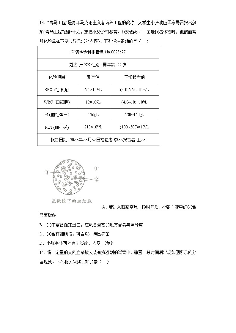 河南省郑州市2021-2022学年七年级下学期期末生物试题(含答案)03