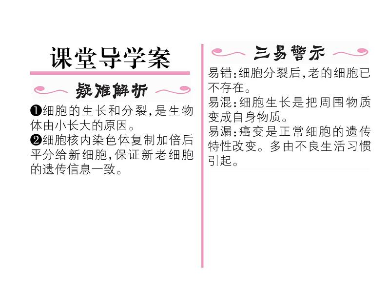 人教版七年级上册生物 2.2.1 细胞通过分裂产生新细胞 课件02