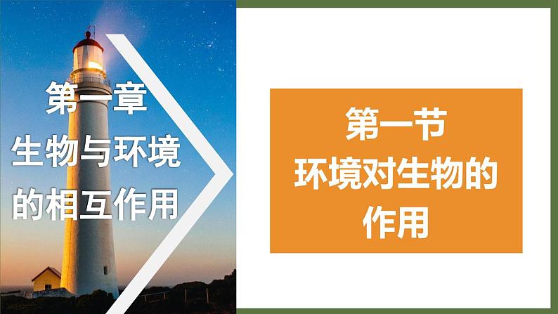6.1.1环境对生物的作用 (课件)济南版生物八年级下册01