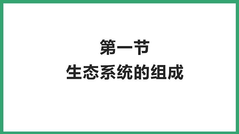 6.2.1生态系统的组成 (课件)济南版生物八年级下册01