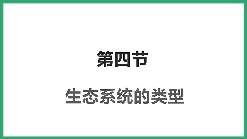 6.2.4生态系统的类型 (课件)济南版生物八年级下册01