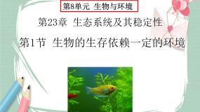 生物八年级下册第1节 生物的生存依赖一定的环境优质课ppt课件