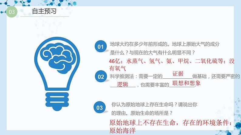 【人教版】八下生物 7.3.1 地球上生命的起源(课件+同步练习)04