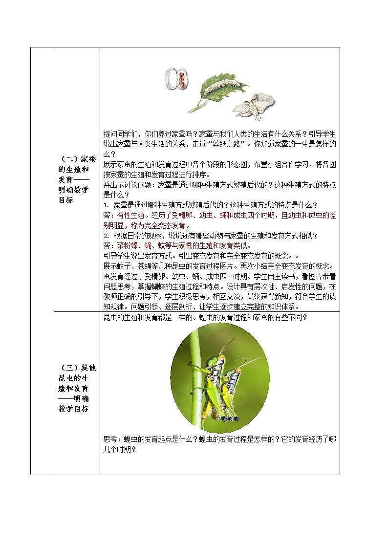 7.1.2 昆虫的生殖和发育(教学设计)-2022-2023学年八年级下册生物同步备课系列(人教版)第2页