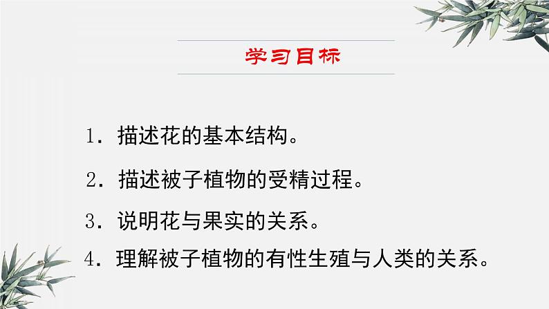 冀少版生物八年级下册 6.1.1被子植物的生殖 课件第3页
