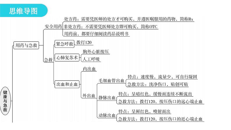 人教版八年级生物下册第八单元健康地生活第三章第二、三章章末总结课件第4页