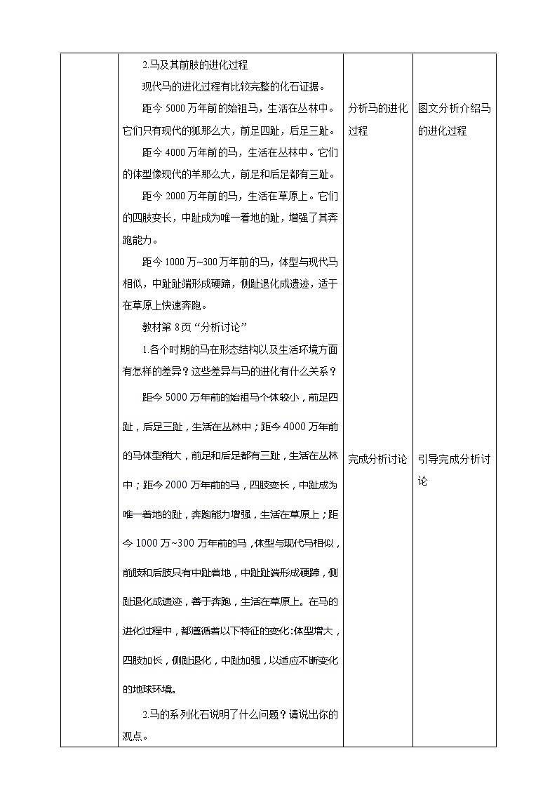 济南版生物八下5.1.2 生物进化的证据  课件+教案+学案+素材03