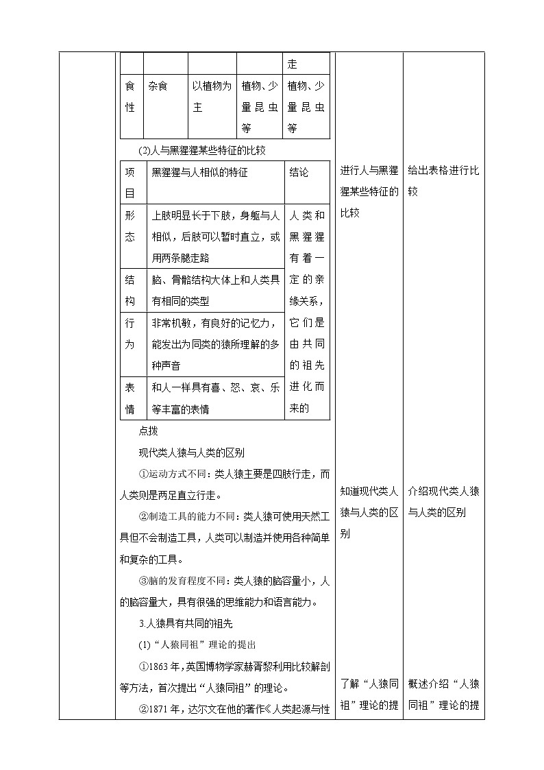 【新课标】济南版生物八下5.2.1 人类的起源 课件+教案+学案+素材03