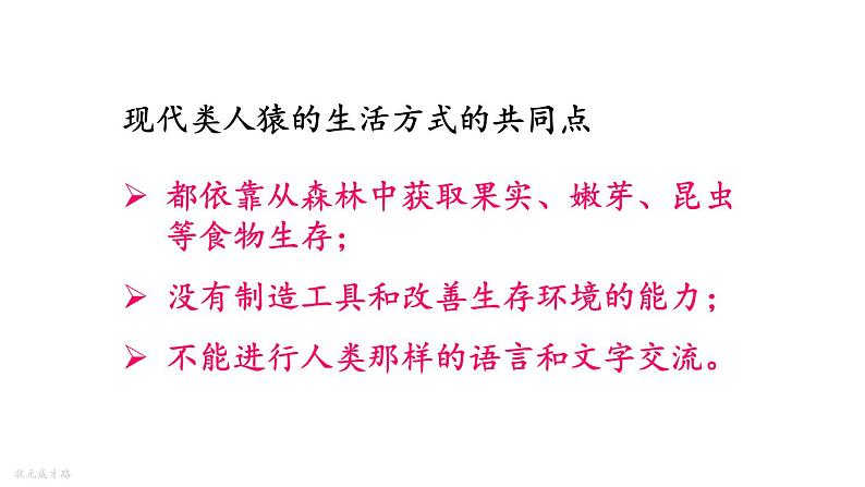 人教版七年级生物下册--4.1.1人类的起源和发展(课件)第8页
