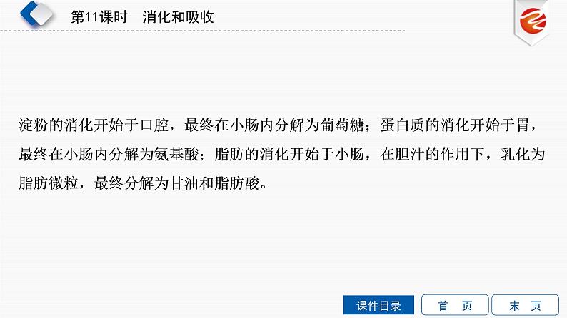 初中生物中考复习 第11单元 消化和吸收课件PPT第8页