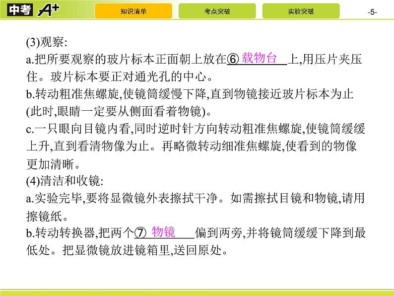 初中生物中考复习 第1讲 细胞是生命活动的基本单位课件PPT第5页