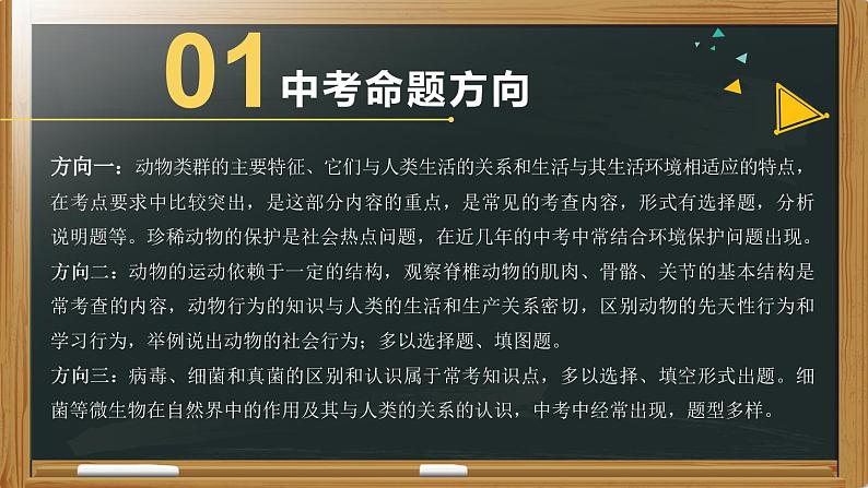 初中生物中考复习 专题10 生物圈中的其他生物- 【备考无忧】2022年中考生物复习核心考点复习精优课件第3页