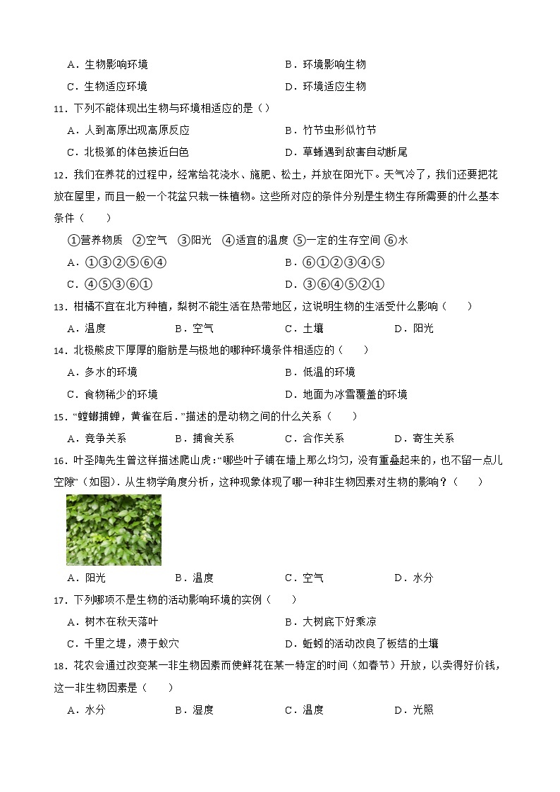 【中考一轮复习】2023年苏科版生物训练卷——专题19 植物的生殖和发育 （含解析）02