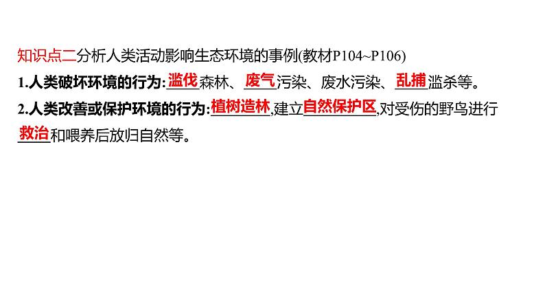 第七章 第一节 分析人类活动对生态环境的影响 课件 2022-2023 人教版生物 七年级下册06