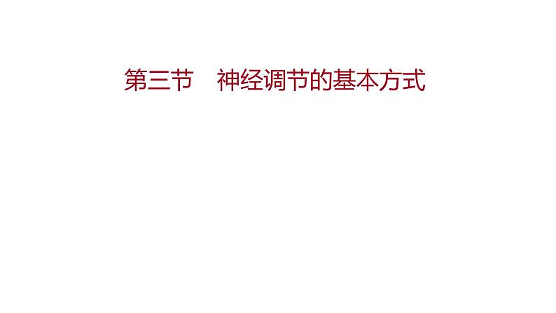 第六章 第三节 神经调节的基本方式 课件 2022-2023 人教版生物 七年级下册第1页