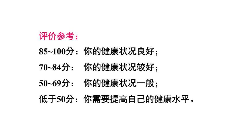 人教版八年级生物下册--8.3.1 评价自己的健康状况(课件)第5页