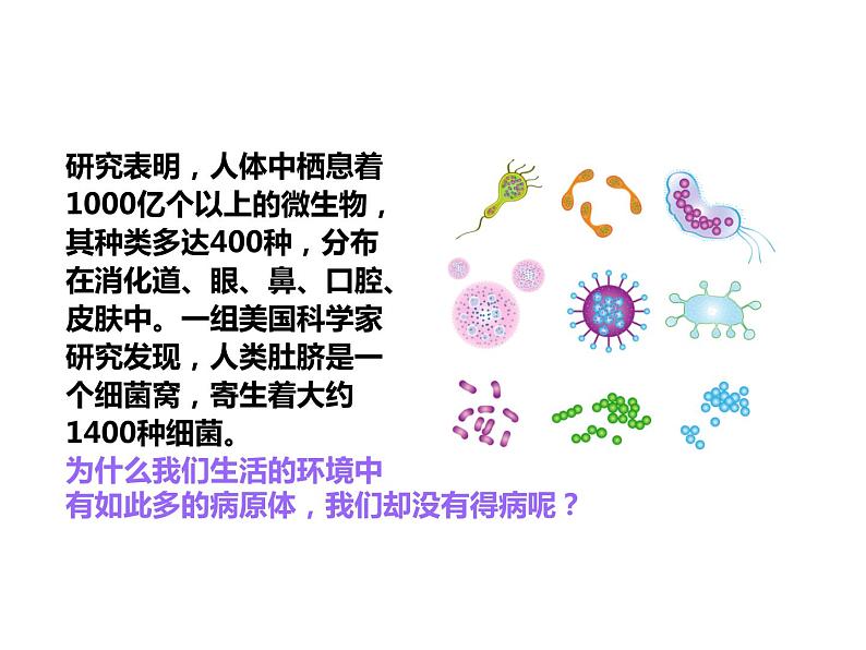 人教版八年级生物下册--免疫与计划免疫第1课时 人体的三道防线(课件)第1页