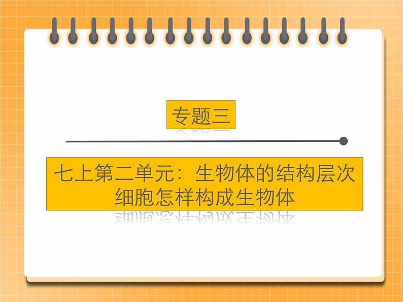 【中考一轮复习】新课标中考生物人教版课件:专题3《细胞怎样构成生物体》第1页