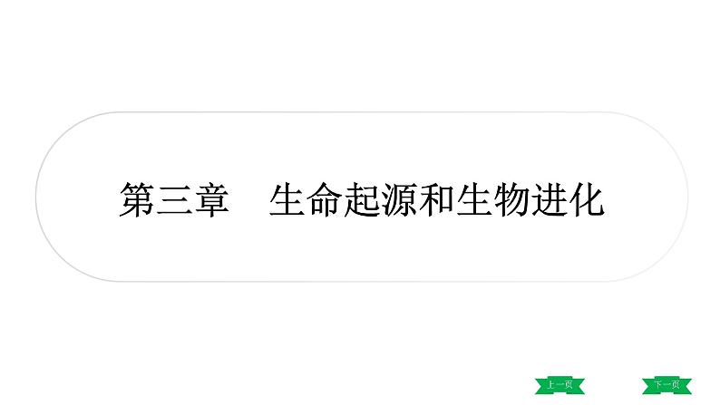 中考生物总复习课件3.第三章 生命起源和生物进化第1页