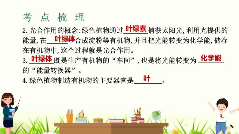 中考生物复习专题四第10章绿色植物是生物圈中有机物的制造者课件06