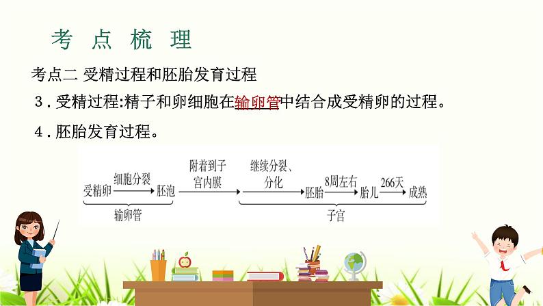 中考生物复习专题六第19章人的生殖和发育课件第6页