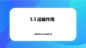 初中生物北师大版七年级上册第5节  运输作用完整版ppt课件