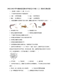 2022-2023学年湖南省岳阳市华容县八年级（上）期末生物试卷（含解析）