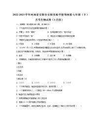 2022-2023学年河南省安阳市安阳实验学校等两校七年级（下）月考生物试卷（3月份）（含解析）