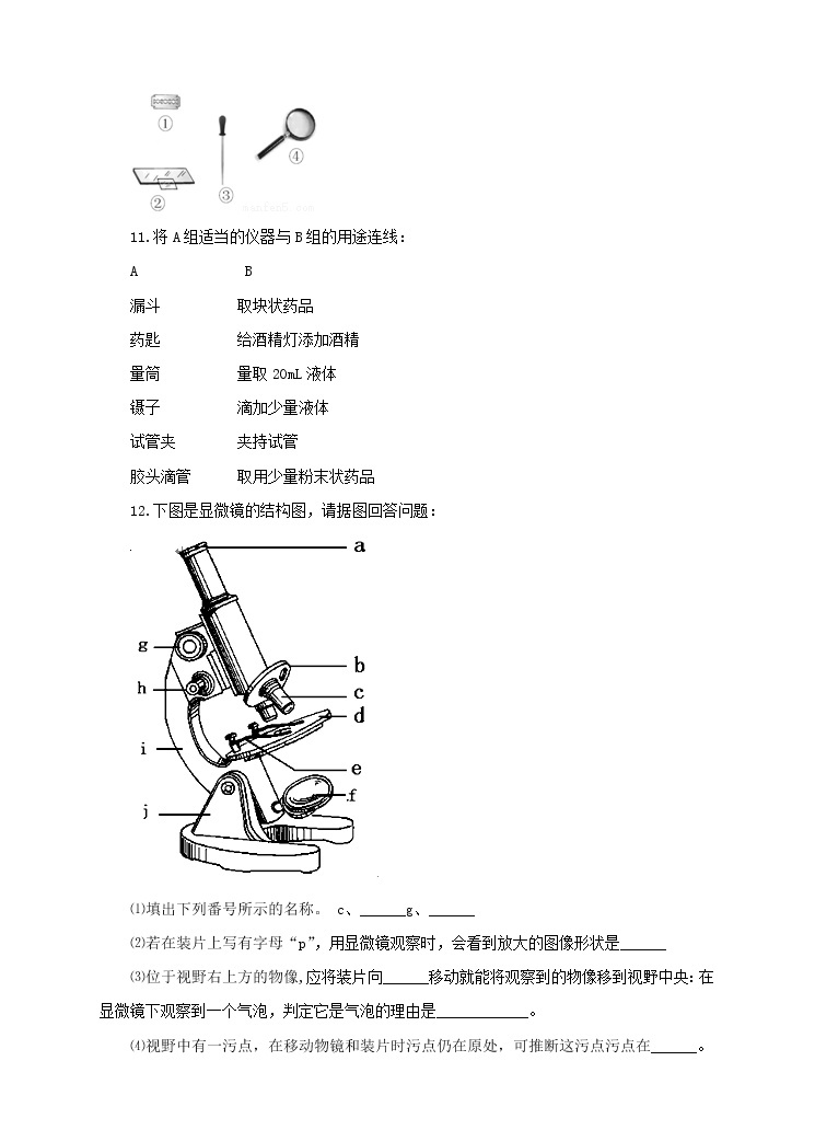 济南版生物七上 1.4 《生物学的研究工具》  课件+教案+练习03