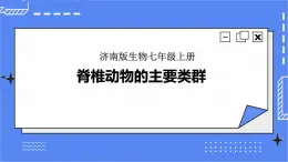 濟(jì)南版生物七上 2.2《脊椎動(dòng)物的主要類群》第1課時(shí)  課件+教案+練習(xí)+視頻