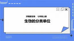 濟(jì)南版生物七上 4.2 《生物的分類單位》  課件+教案+練習(xí)+視頻