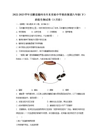 2022-2023学年安徽省滁州市天长实验中学教育集团八年级（下）质检生物试卷（3月份）（含解析）