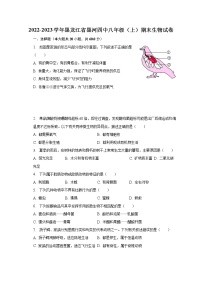 2022-2023学年黑龙江省黑河四中八年级（上）期末生物试卷(含解析）