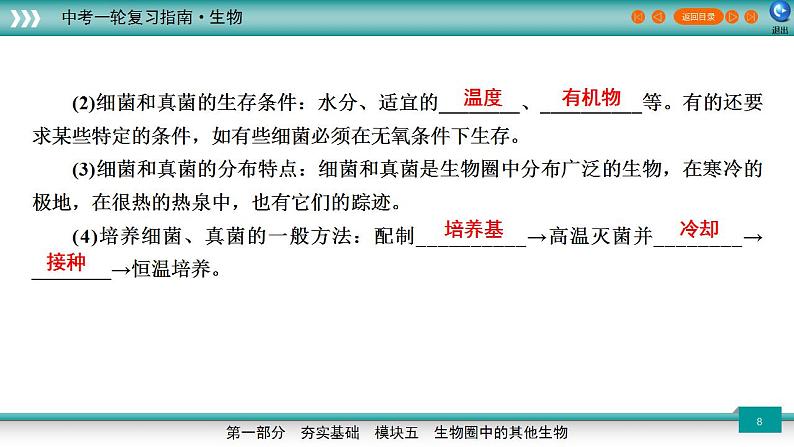 备战2023年中考生物一轮复习精讲 专题18 细菌、真菌和病毒-【复习指南】课件PPT第8页