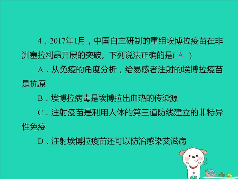 初中生物中考复习 中考生物总复习仿真测试卷六测试范围:生物技术降地生活课件05